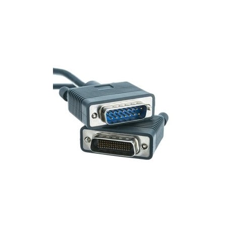 Cable Wholesale Cisco Compatible Serial Cable, HD60 Male to DB15 Male, Equivalent to CAB-X21MT-6, 6 foot 10CO-01106